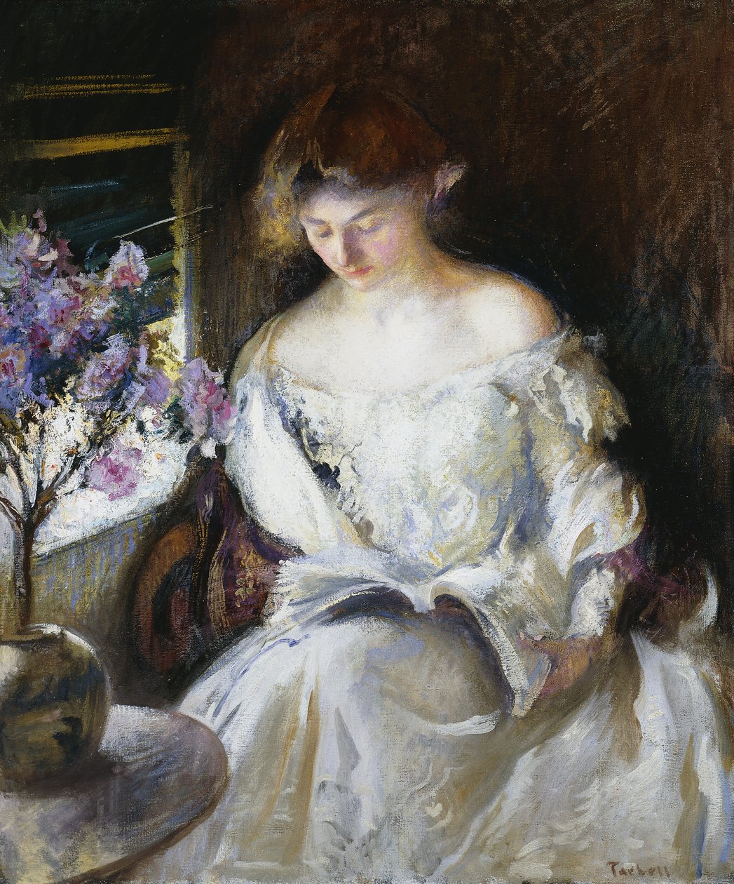 Dívka čtení od Edmund Charles Tarbell