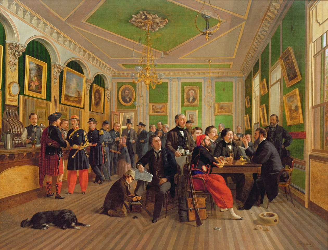 Interiér George Haywards Porter House, 1863 od Edmund D. Hawthorn