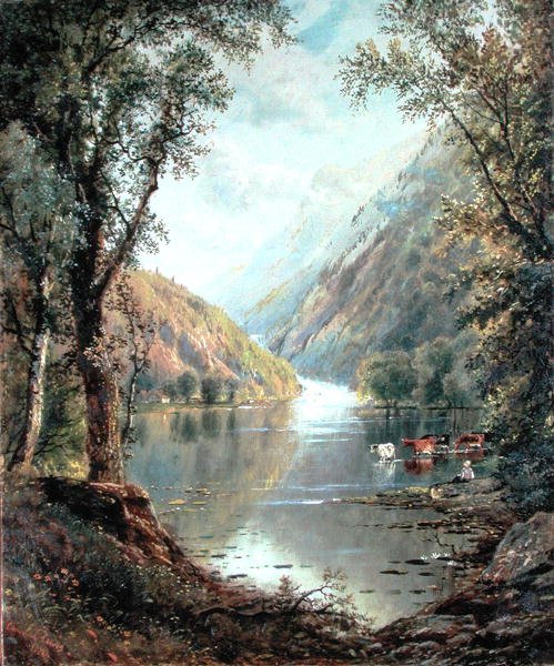 Scéna v Catskills od Edmund Darch Lewis