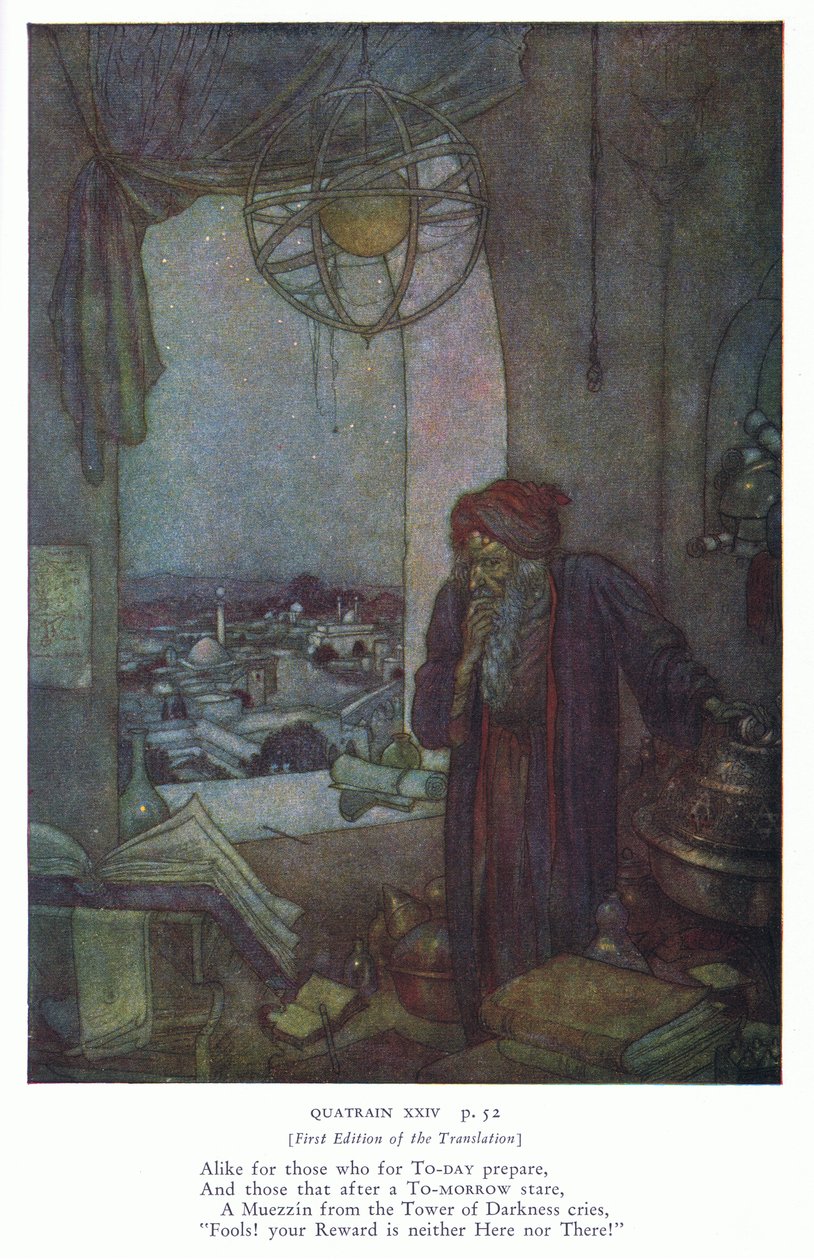 Stejně jako pro ty, kteří dnes připravují (barevná litografie) od Edmund Dulac
