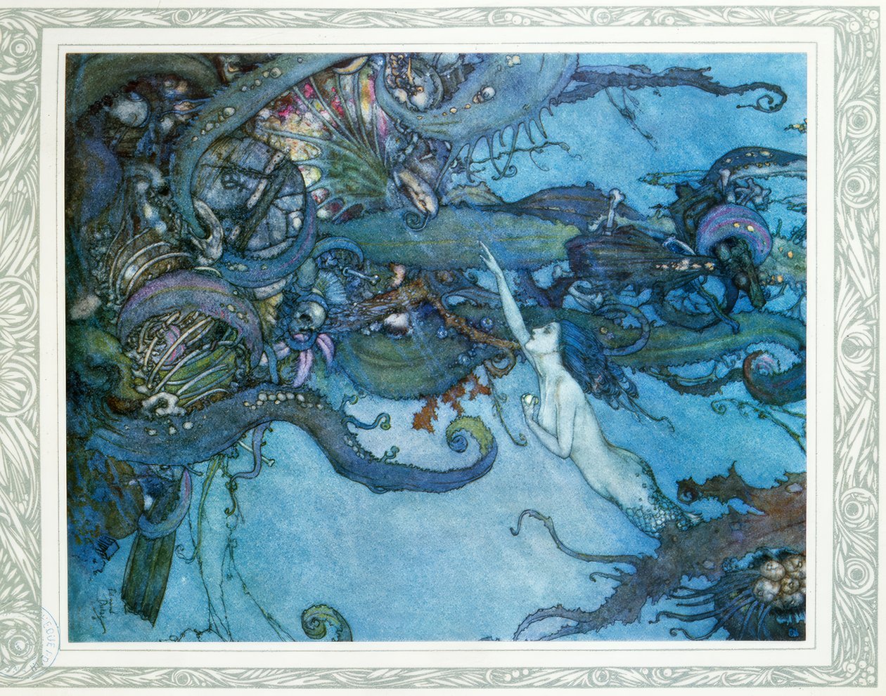 Malá mořská víla od Edmund Dulac