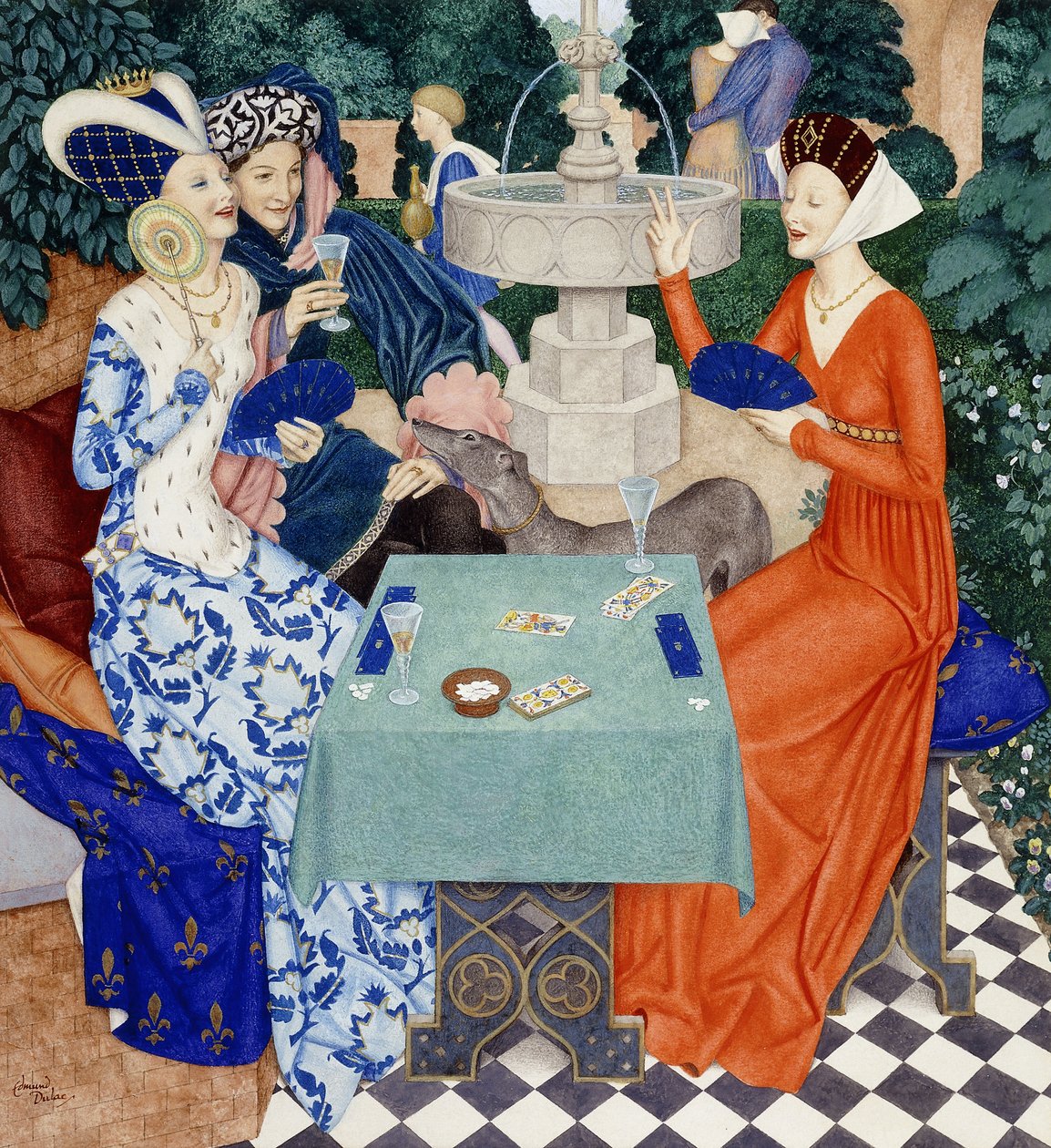Královna Isabela Bavorská od Edmund Dulac