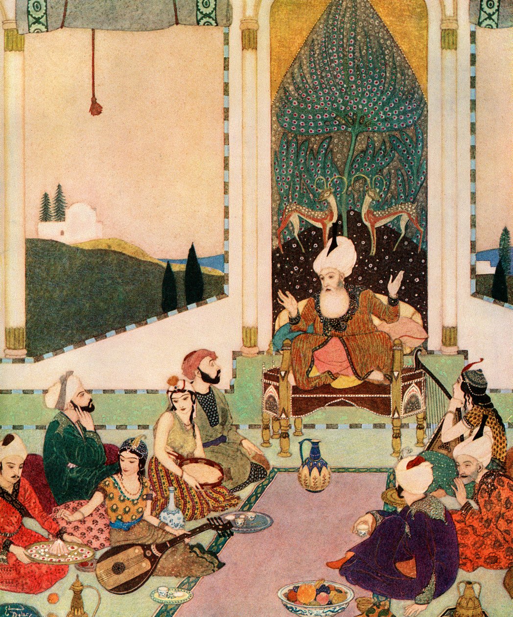Sindibád námořník by Edmund Dulac od Edmund Dulac