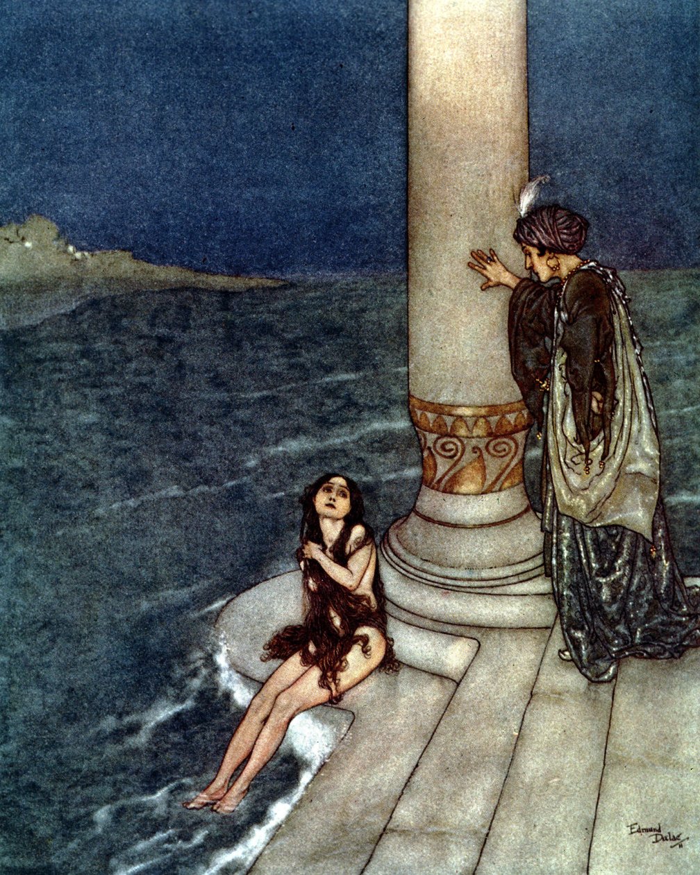 Malá mořská víla (litografie) od Edmund Dulac