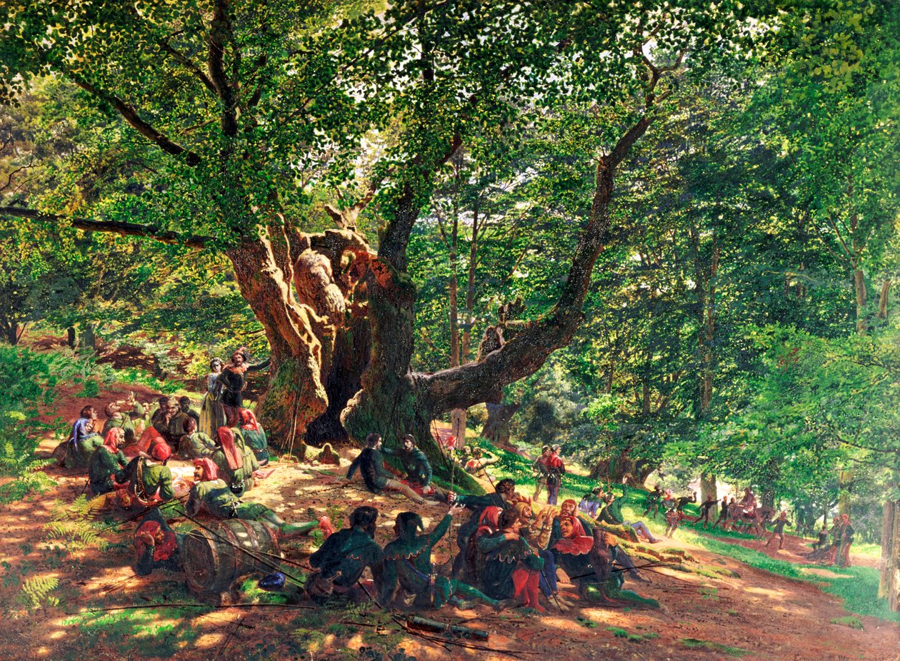 Robin Hood a jeho veselí muži, 1859 od Edmund George Warren