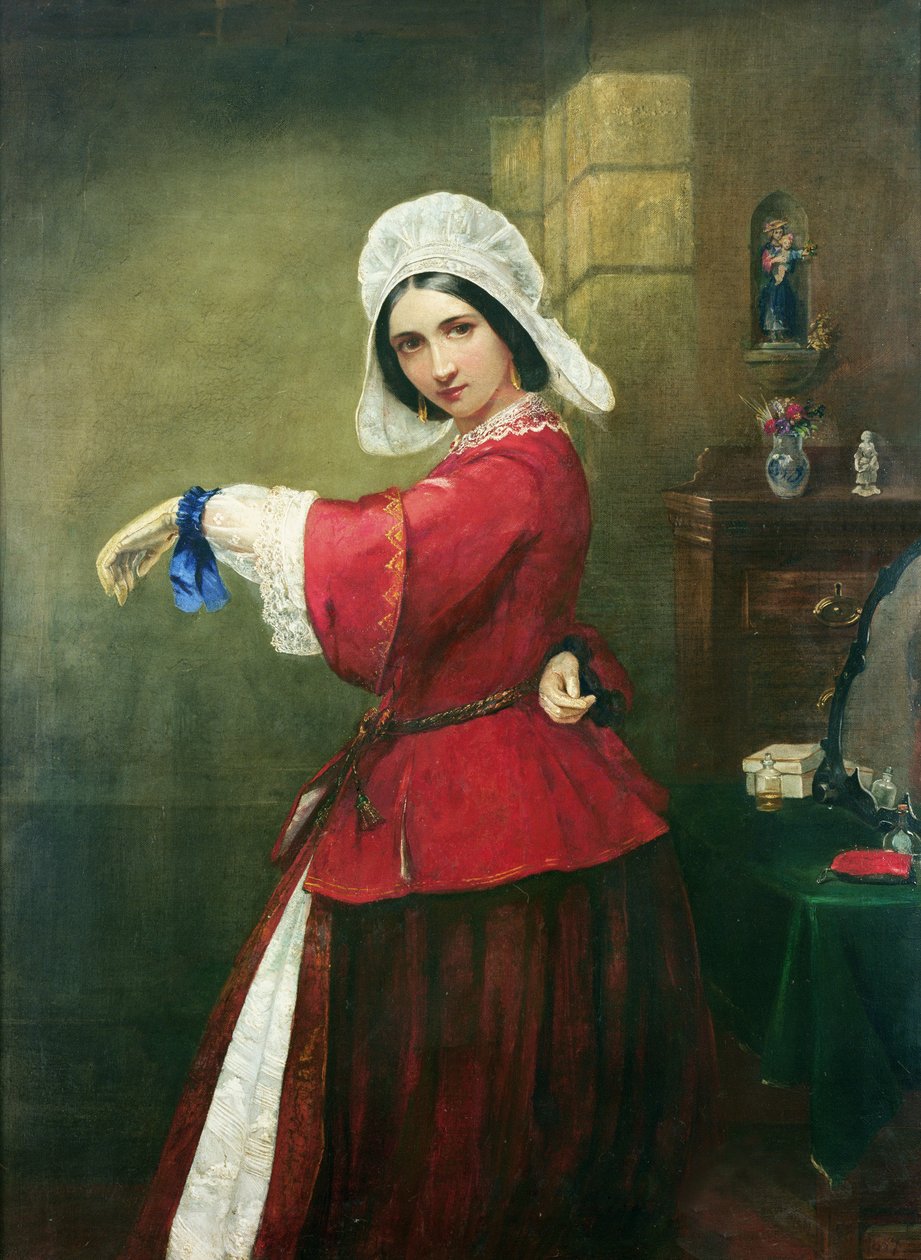 Dáma ve francouzském kostýmu, 1857 od Edmund Harris Harden