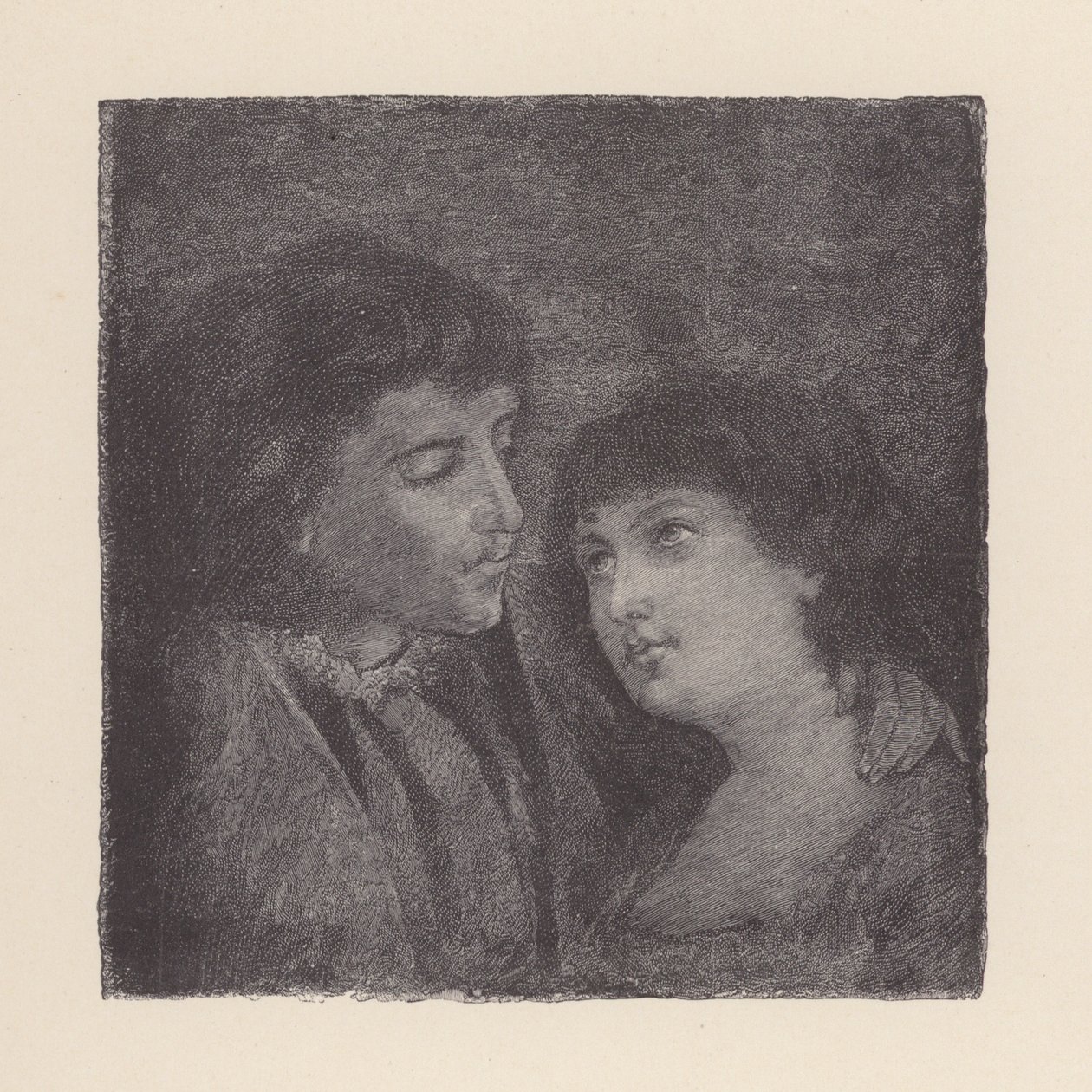 Ilustrace k filmu Předvečer svaté Anežky od Johna Keatse (litografie) od Edmund Henry Garrett
