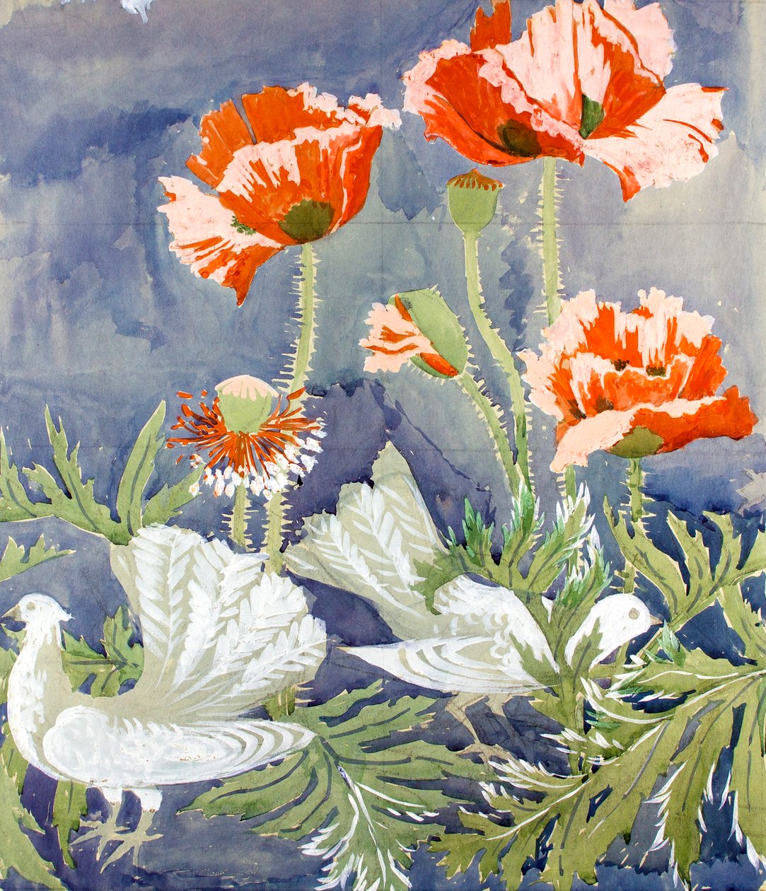 Peace c1920 (kvaš na papíře) od Edmund Hunter