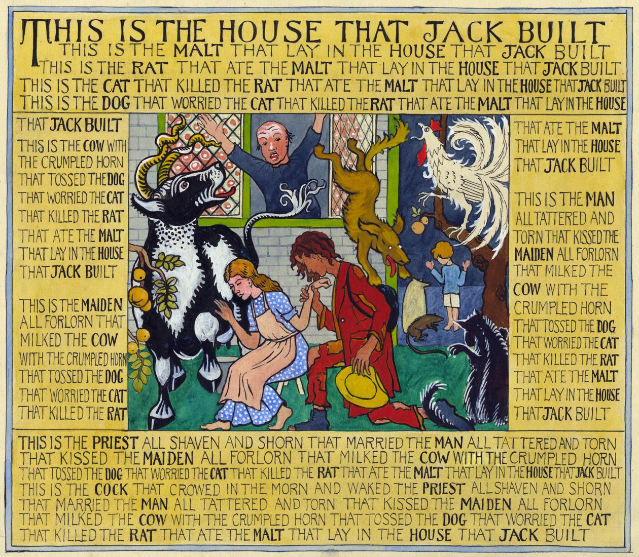 Dům, který Jack postavil, kolem roku 1935 (kvaš na papíře) od Edmund Hunter