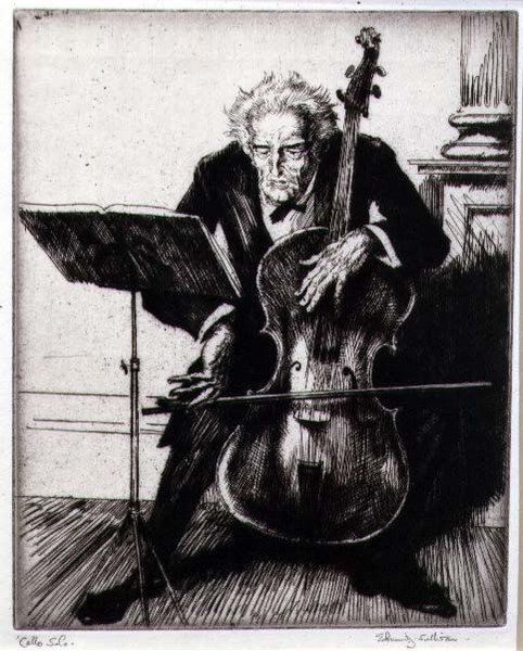 Sólo pro violoncello (lept) od Edmund Joseph Sullivan