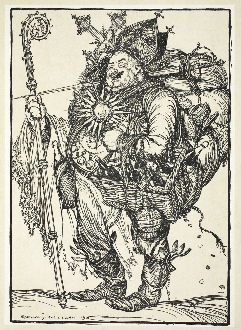 Herr Michel ADC korunnímu princi při návratu ze zaslíbené země, ilustrace z knihy The Kaiser
