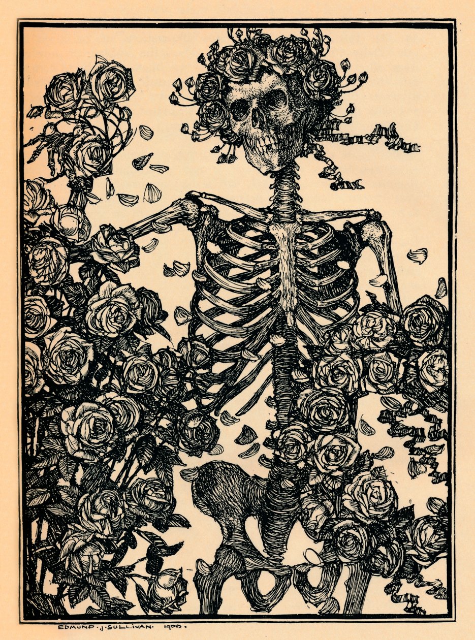 Ilustrace k Rubaiyat of Omar Khayyam, 1900 od Edmund Joseph Sullivan