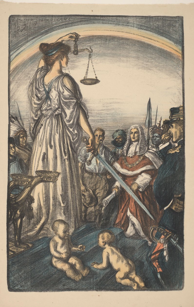 Personifikace spravedlnosti Reign of Justice (původní název) Velká válka: Britské úsilí a ideály (název série) The Great War: British