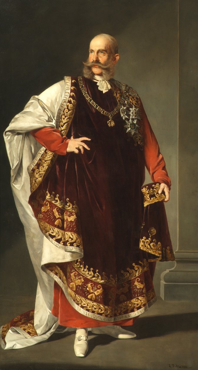 Císař František Josef I. v regálech Řádu zlatého rouna od Edmund Pölz