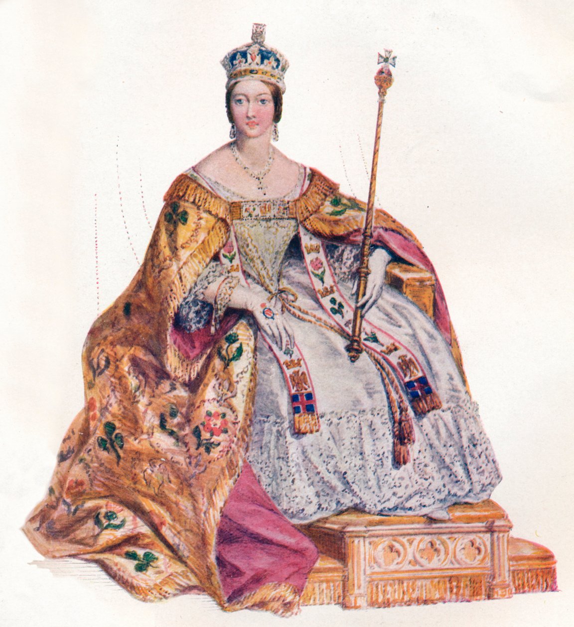 Alexandrina Victoria královna Anglie, 1838, 1902 od Edmund Thomas Parris