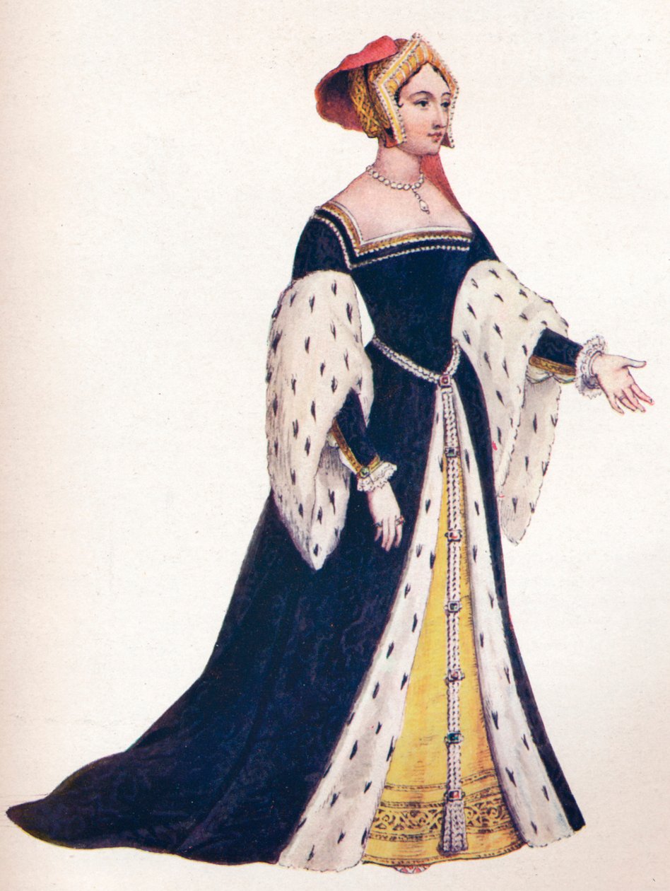 Anna Boleyn, nebo Anne Bullen, královna Anglie 1533, 1902 od Edmund Thomas Parris