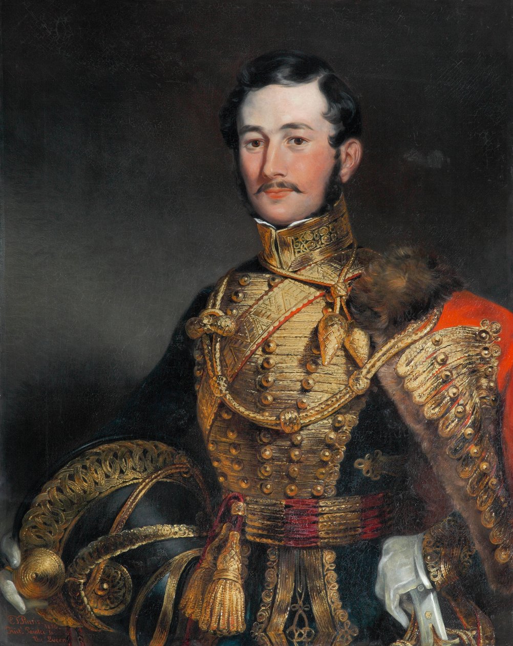 Kapitán F Farquharson z Eastbury, Dorset, 7. husaři, 1836 od Edmund Thomas Parris