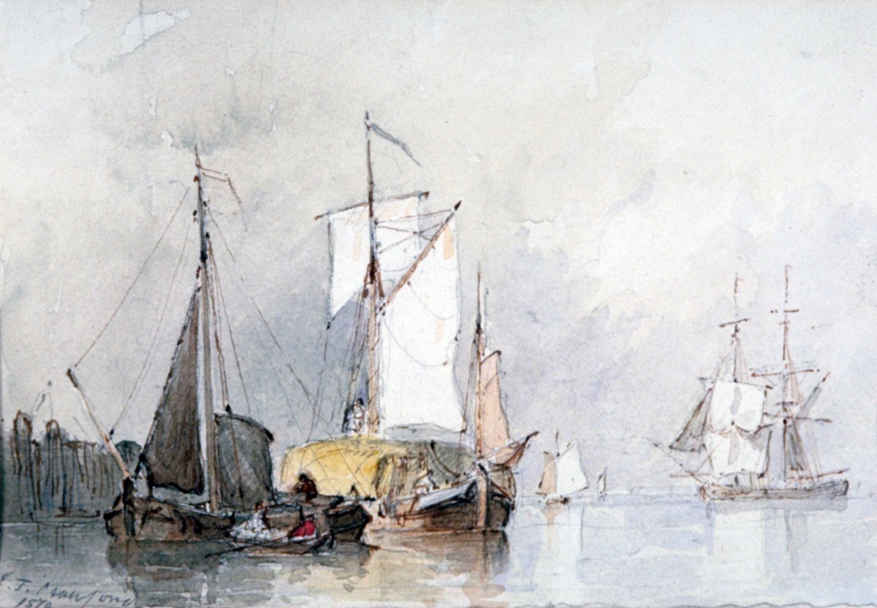 „Holandský člun na seno“, 1870 od Edmund Thornton Crawford