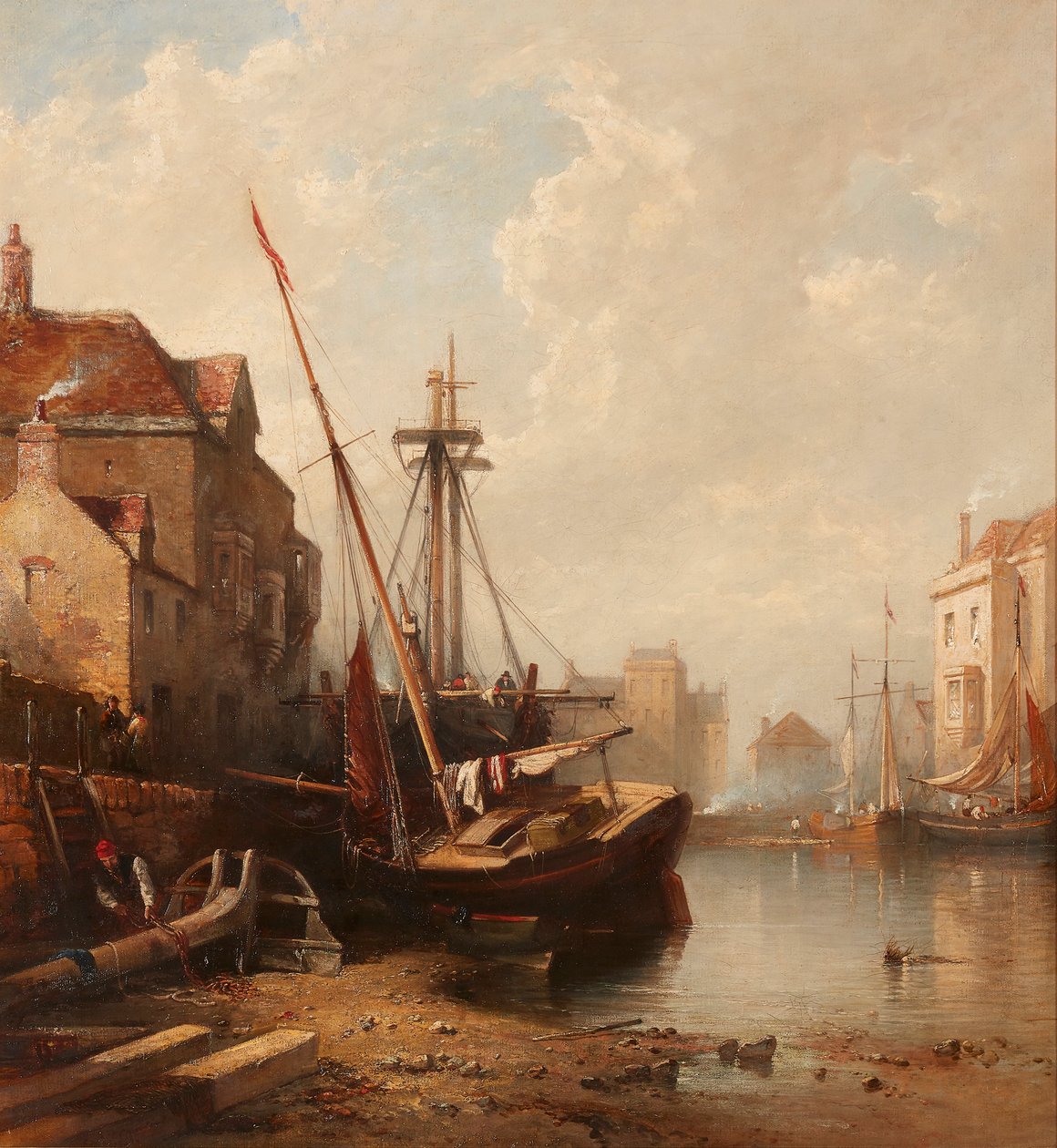 Přístav Leith (olej na plátně) od Edmund Thornton Crawford