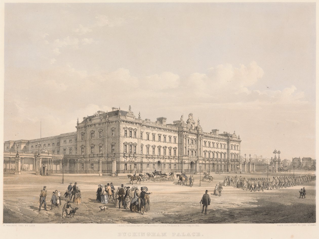 Buckinghamský palác od Edmund Walker