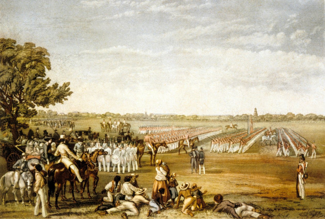 Vojenská přehlídka na Barbadosu od Edmund Walker