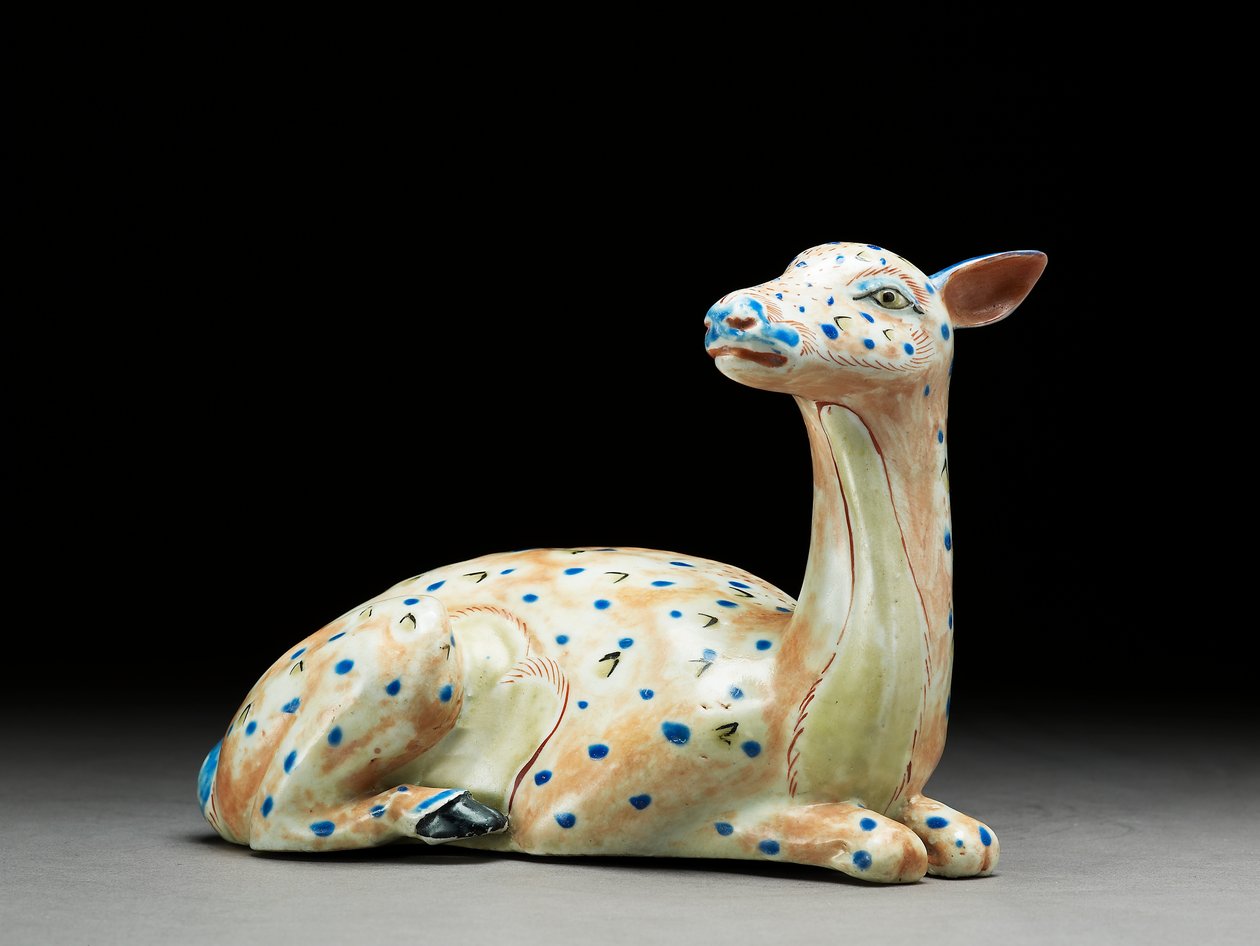 Postava ležící laně, Arita, cca 1680 (porcelán) od Edo Culture