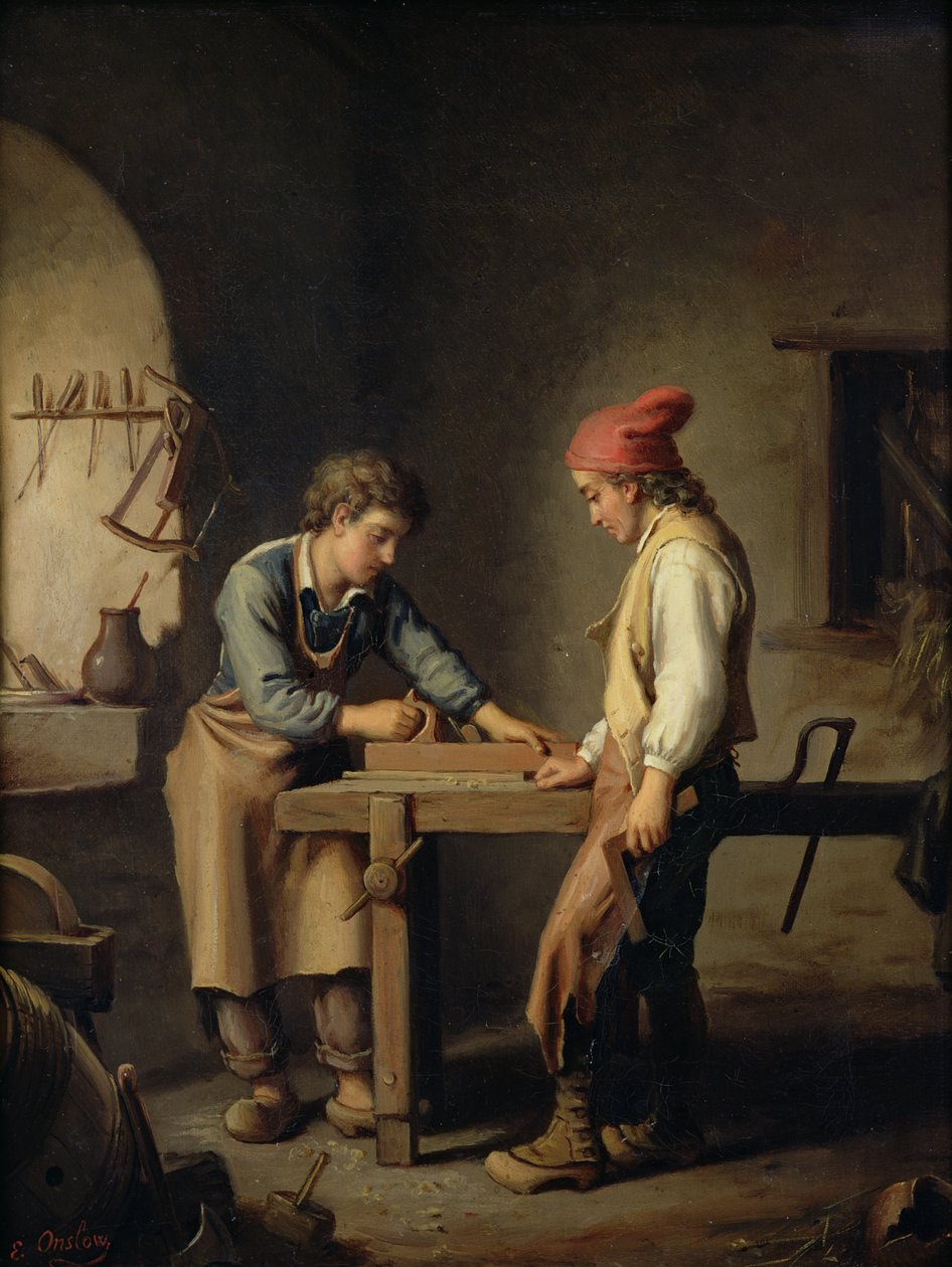 Mladý učeň, před rokem 1903 od Edouard Amable Onslow