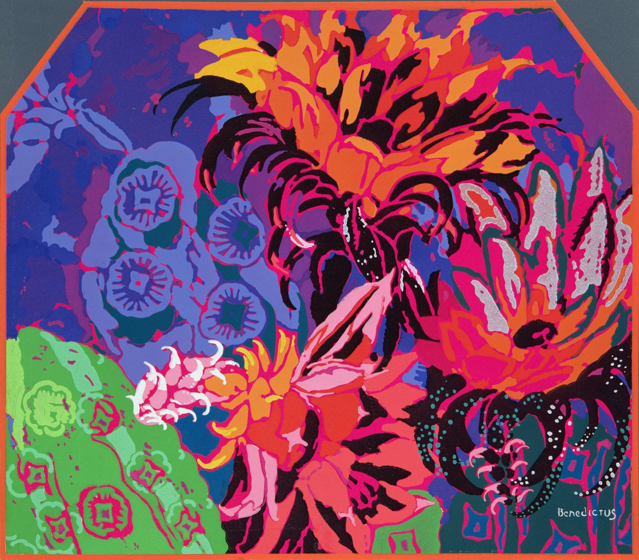 Květinový design, ilustrace z 