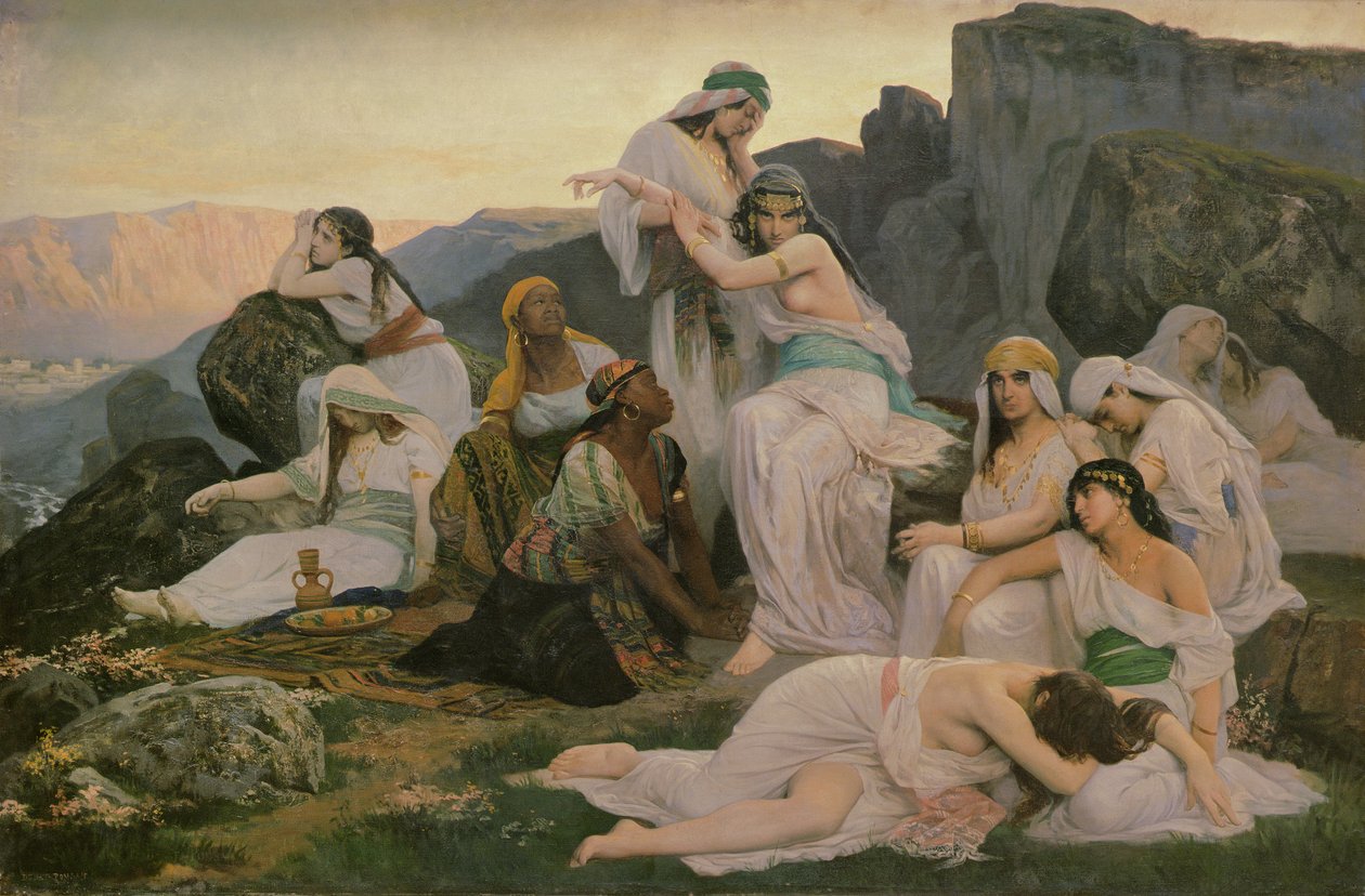 Jeftova dcera, 1876 od Edouard Debat Ponsan