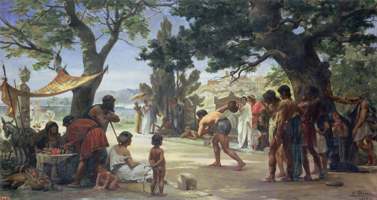 Házení disku, 1875 od Edouard Joseph Dantan