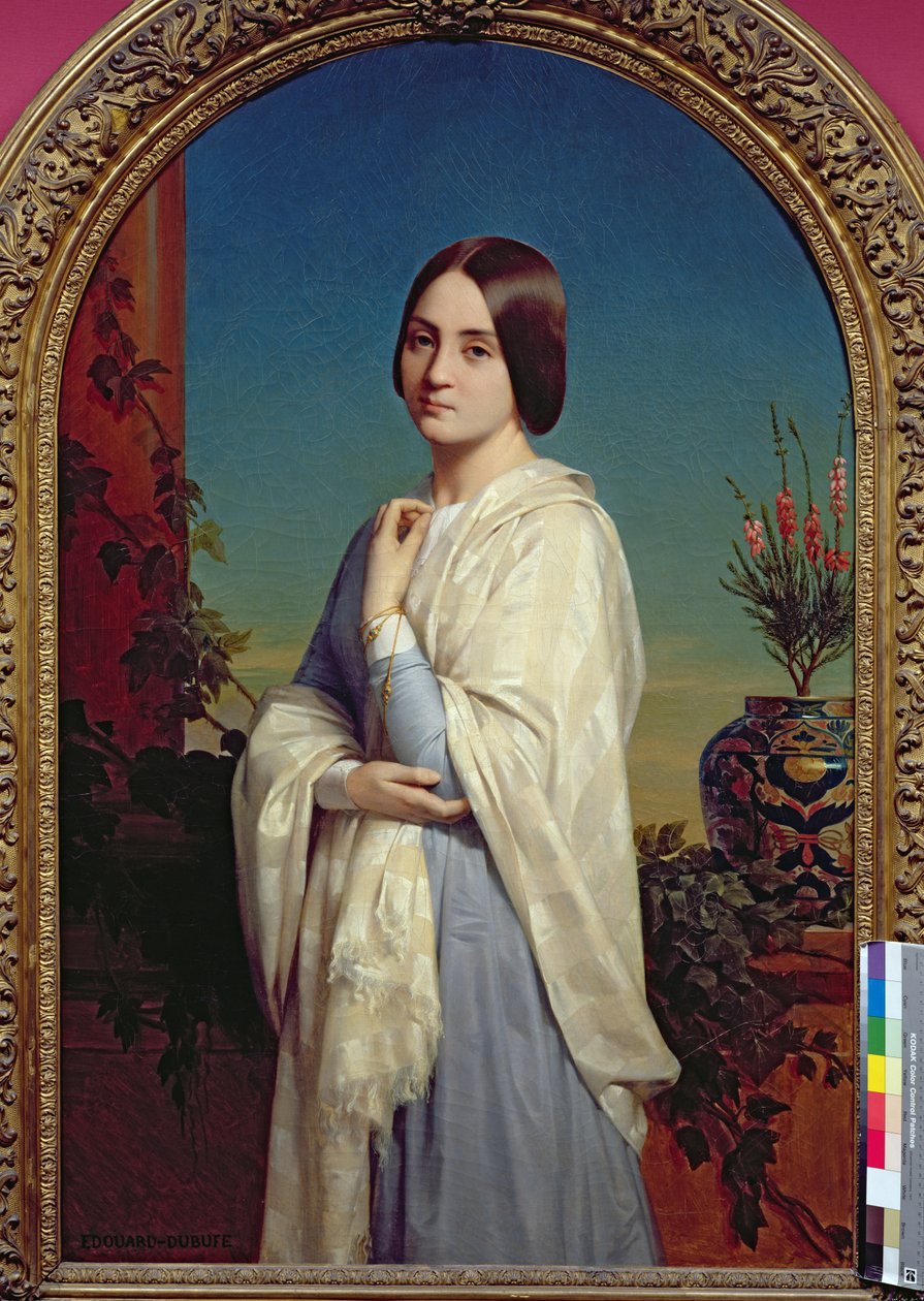 Madame Edouard Dubufe (1822-55) 1842 od Edouard Louis Dubufe