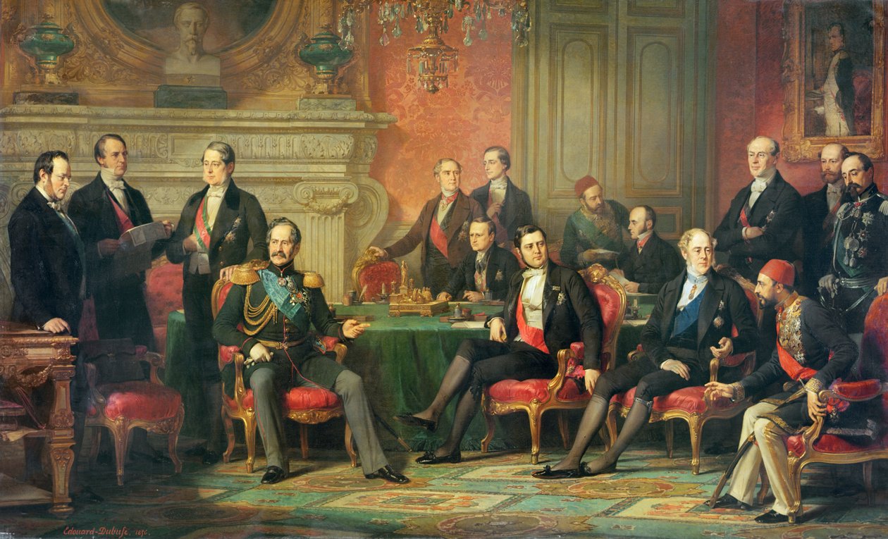 Pařížský kongres, 25. února až 30. března 1856 od Edouard Louis Dubufe