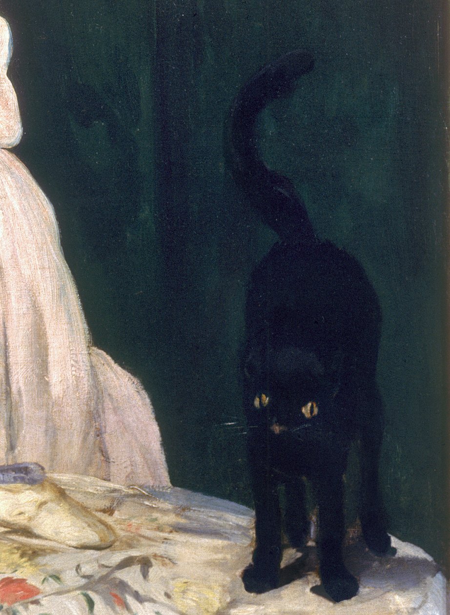 Olympia, 1863 detail olej na plátně z 64183 od Édouard Manet