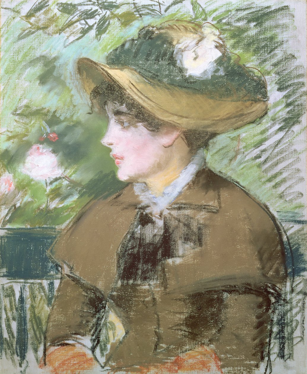 Na lavičce, 1879 (pastel) od Édouard Manet