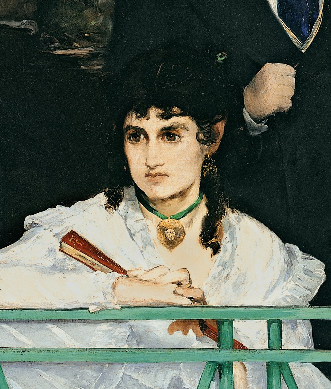 Balkon, 1868-9 detail olej na plátně z roku 967 od Édouard Manet