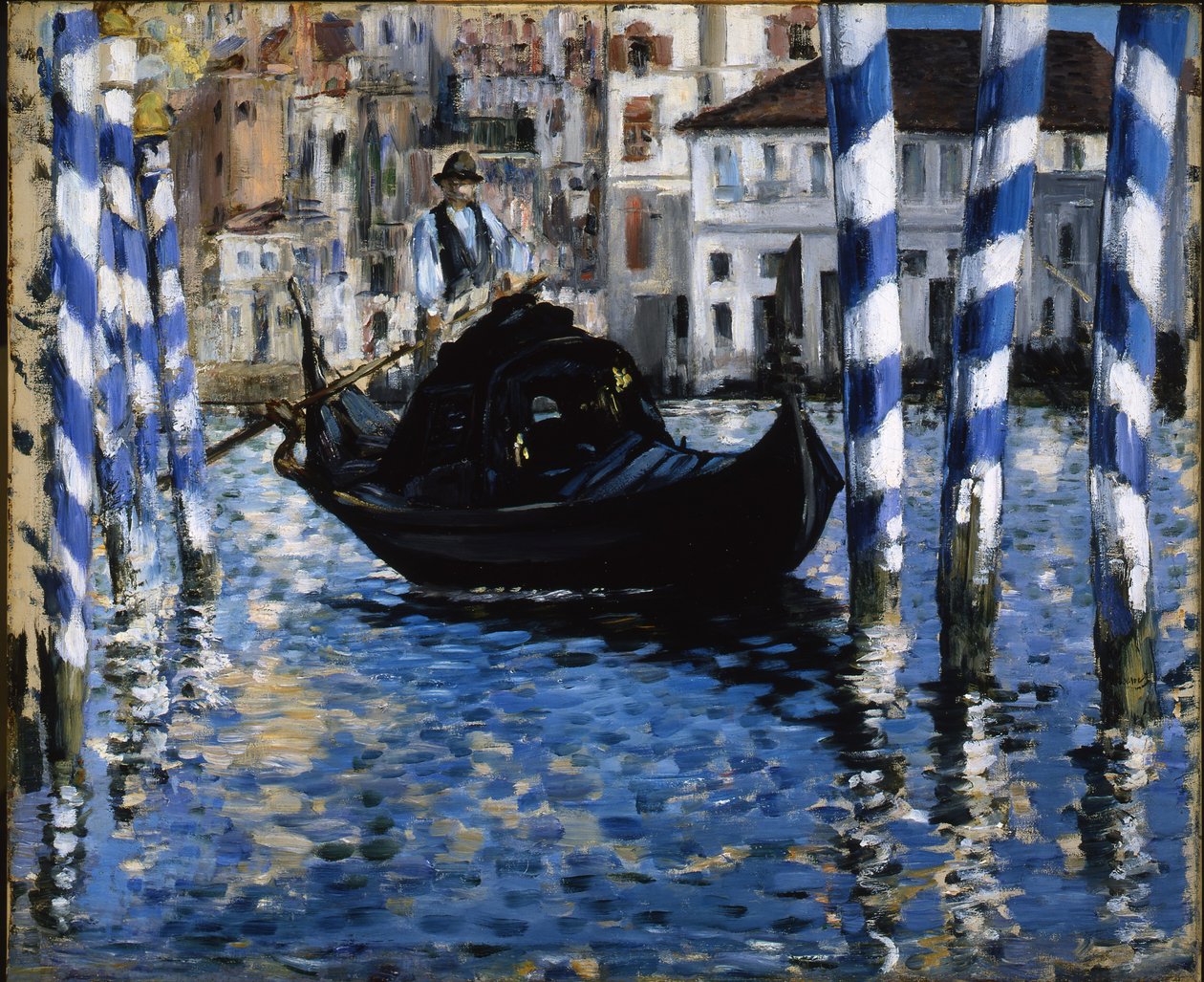 Canal Grande, Benátky, 1875 od Édouard Manet
