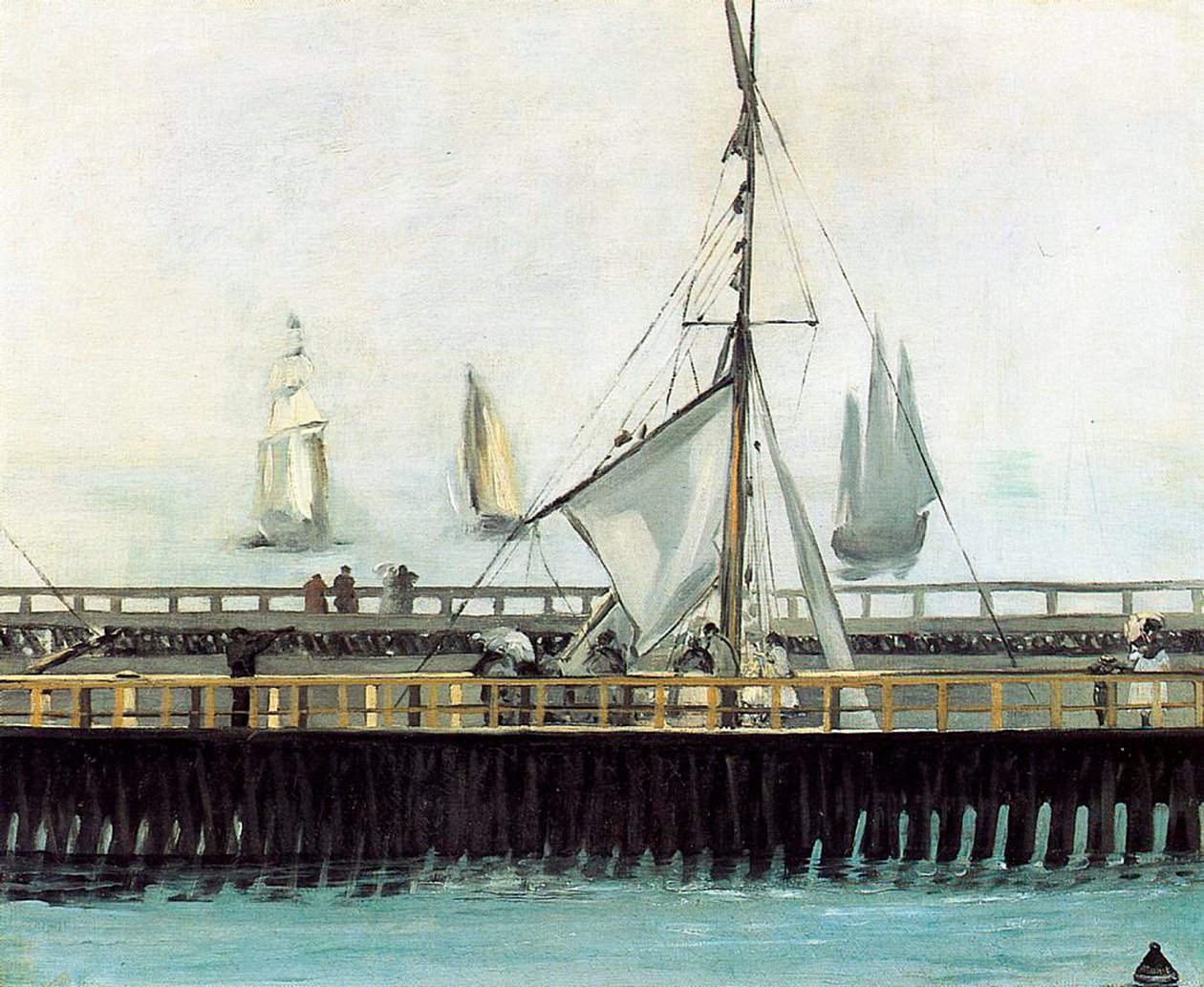 Molo v Boulogne, 1869 od Édouard Manet