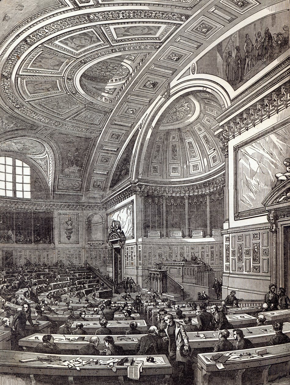Francouzská komora peerů, z The Illustrated London News, 1. února 1845 od Edouard Renard