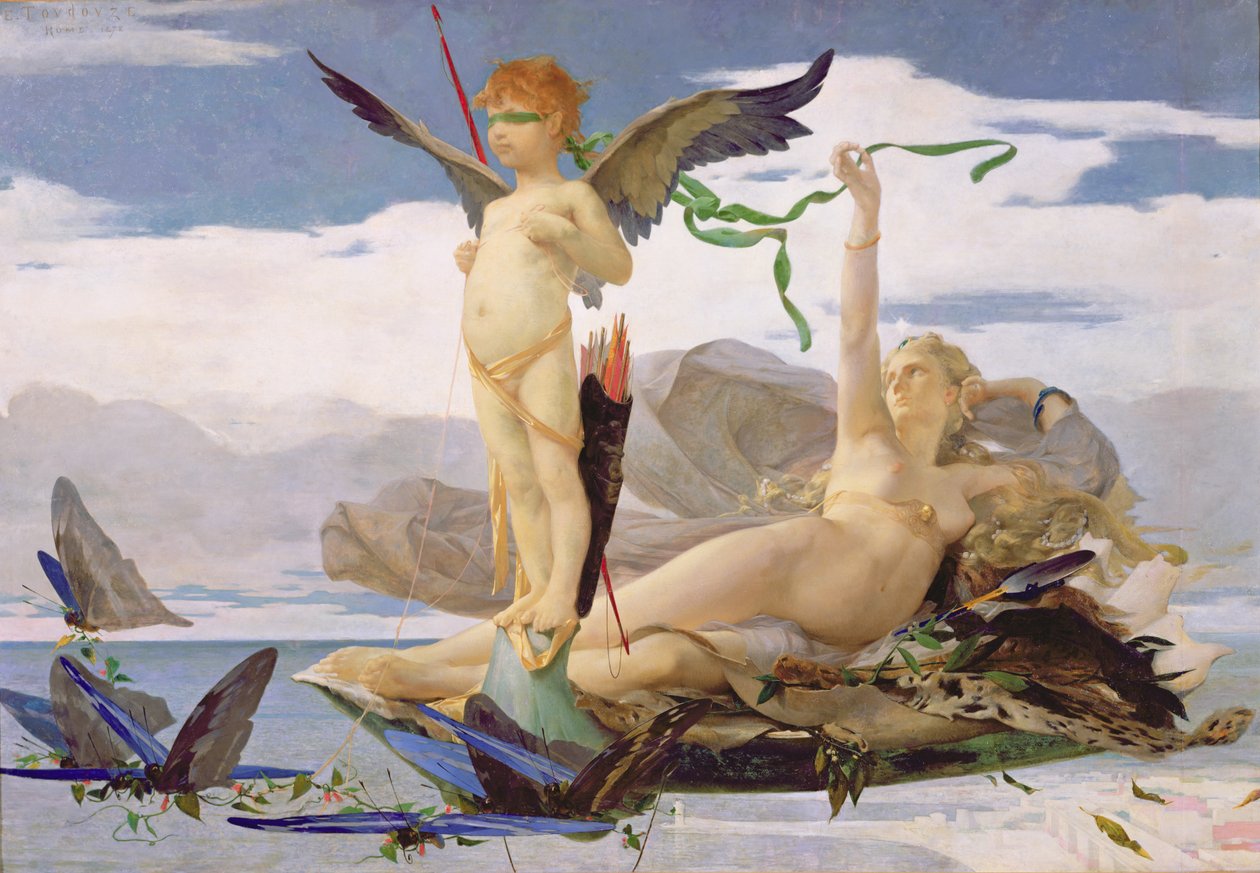 Eros a Afrodita od Edouard Toudouze