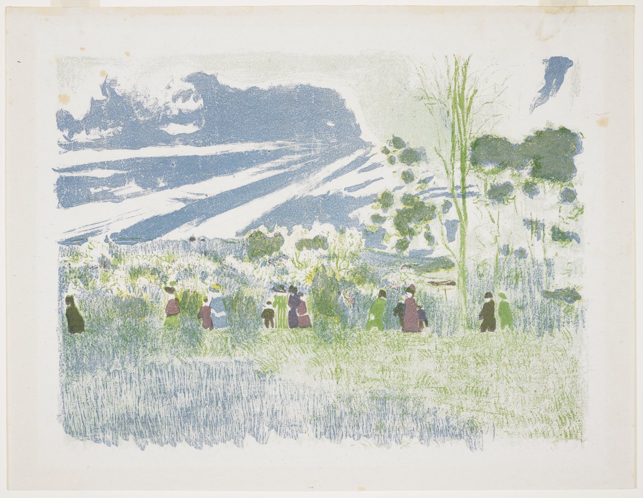 Přes pole, 1899 od Edouard Vuillard