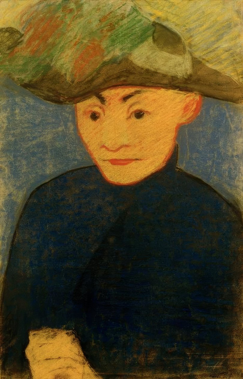 Žena v klobouku s peřím od Edouard Vuillard