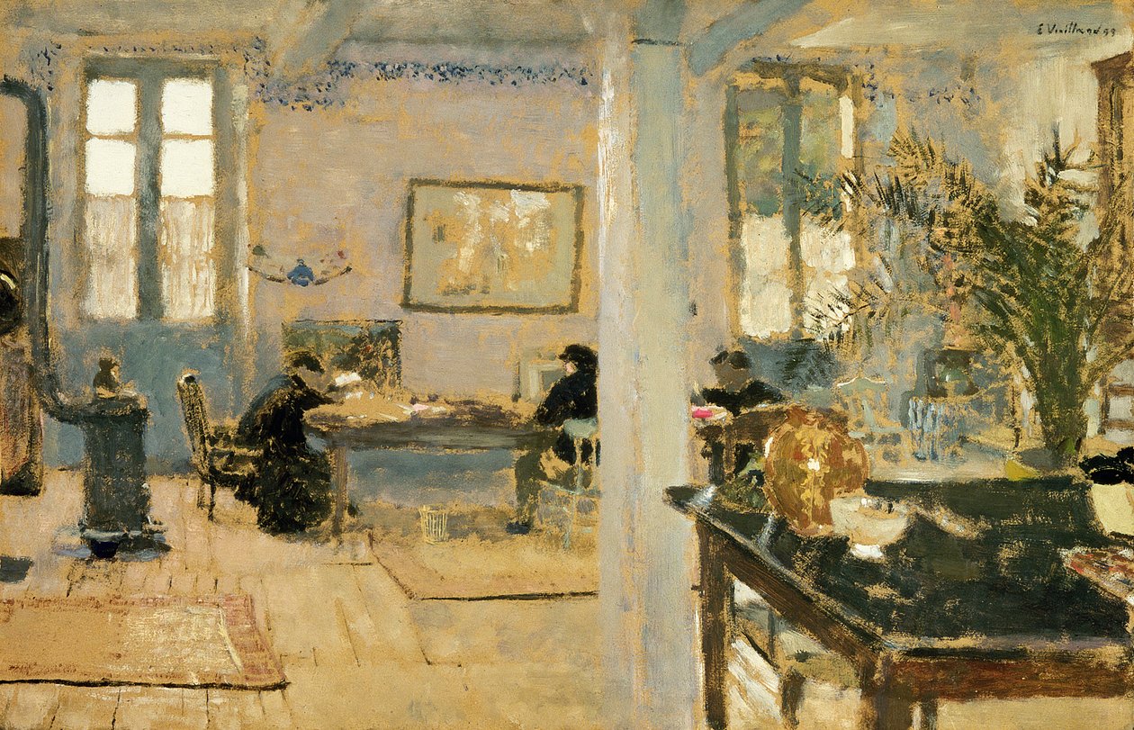 V místnosti, 90. léta 19. století od Edouard Vuillard
