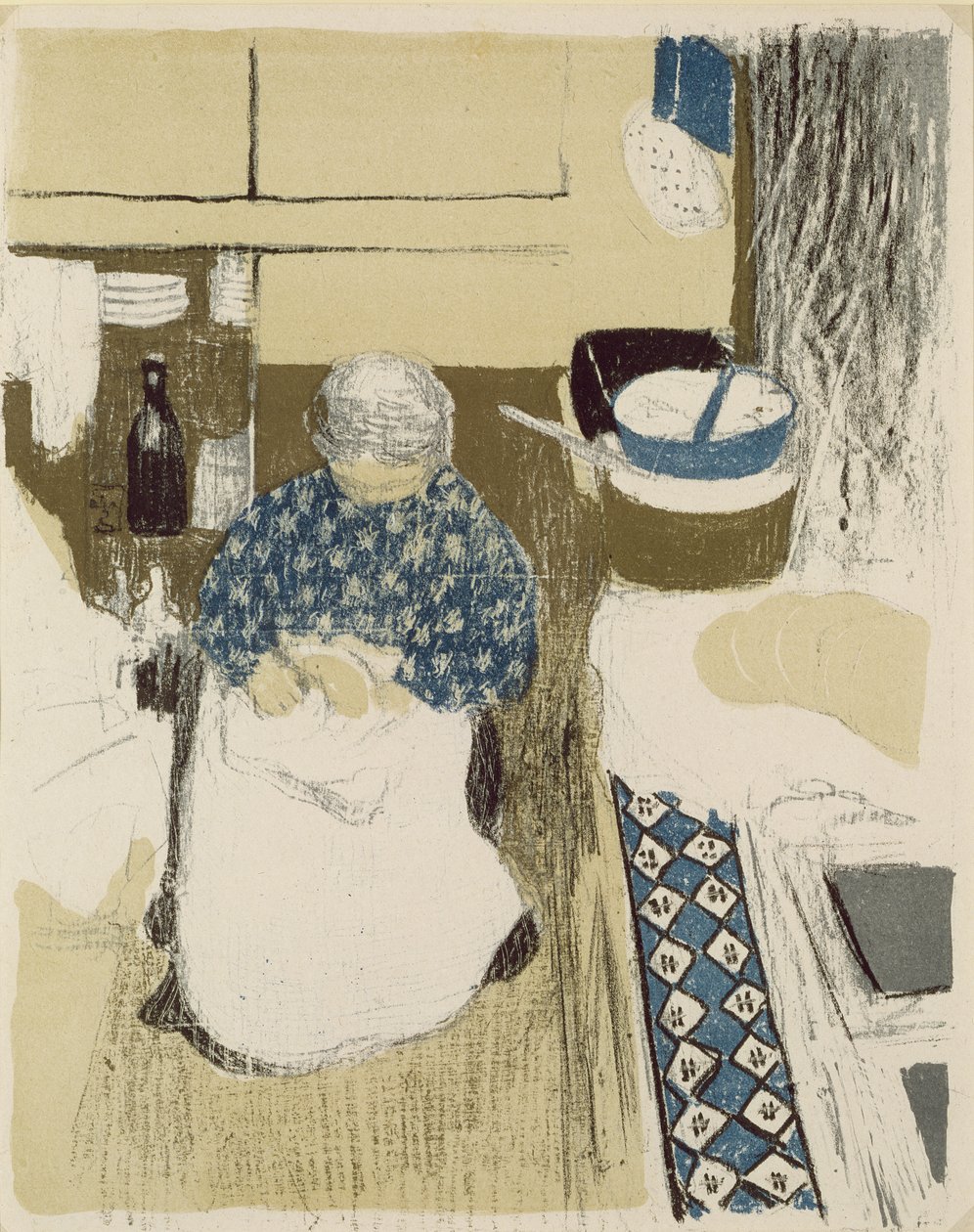 Kuchař z „Paysages et Interieurs“, vydaného v roce 1899 od Edouard Vuillard