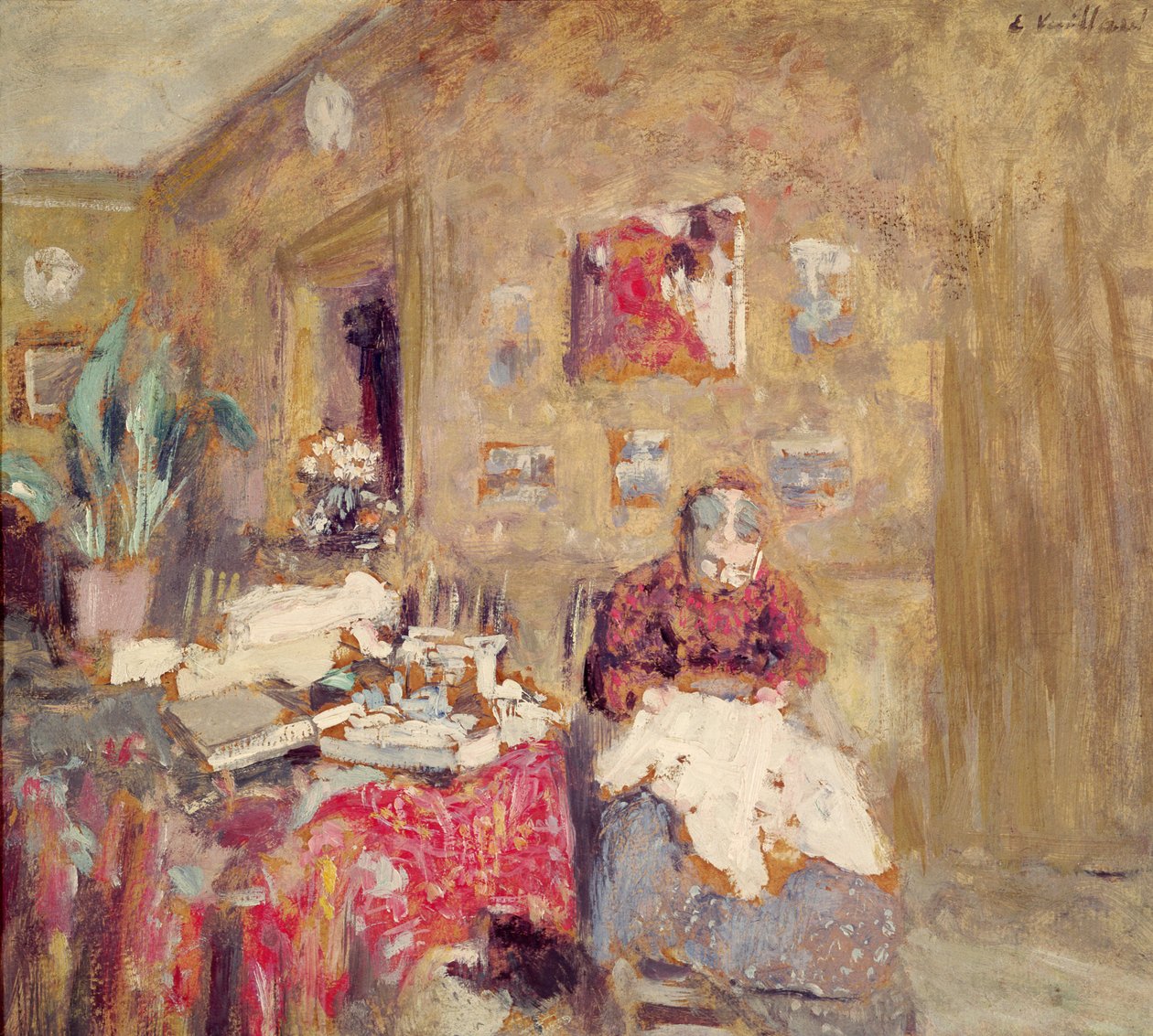Portrét umělcovy matky od Edouard Vuillard