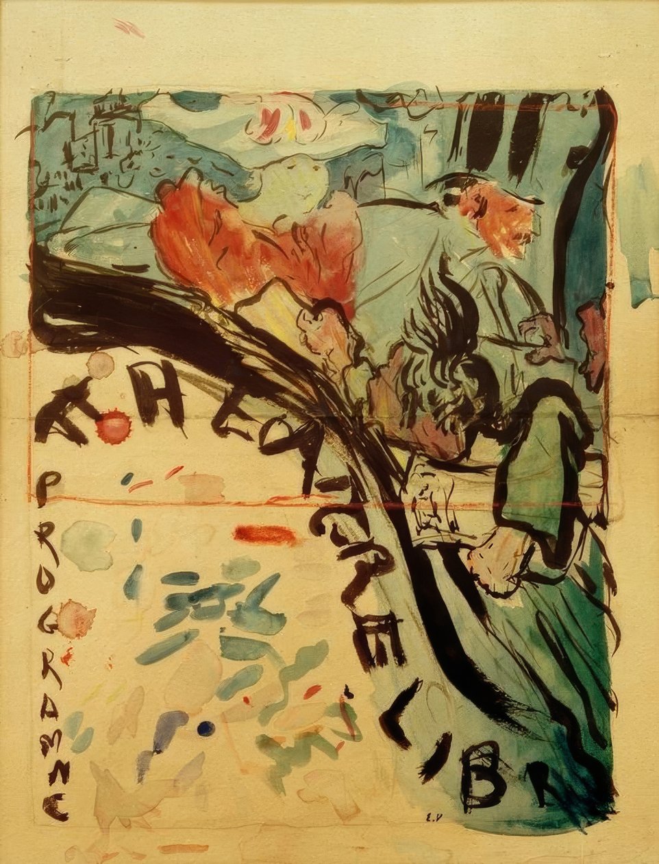 Programový projekt pro Svobodné divadlo od Edouard Vuillard