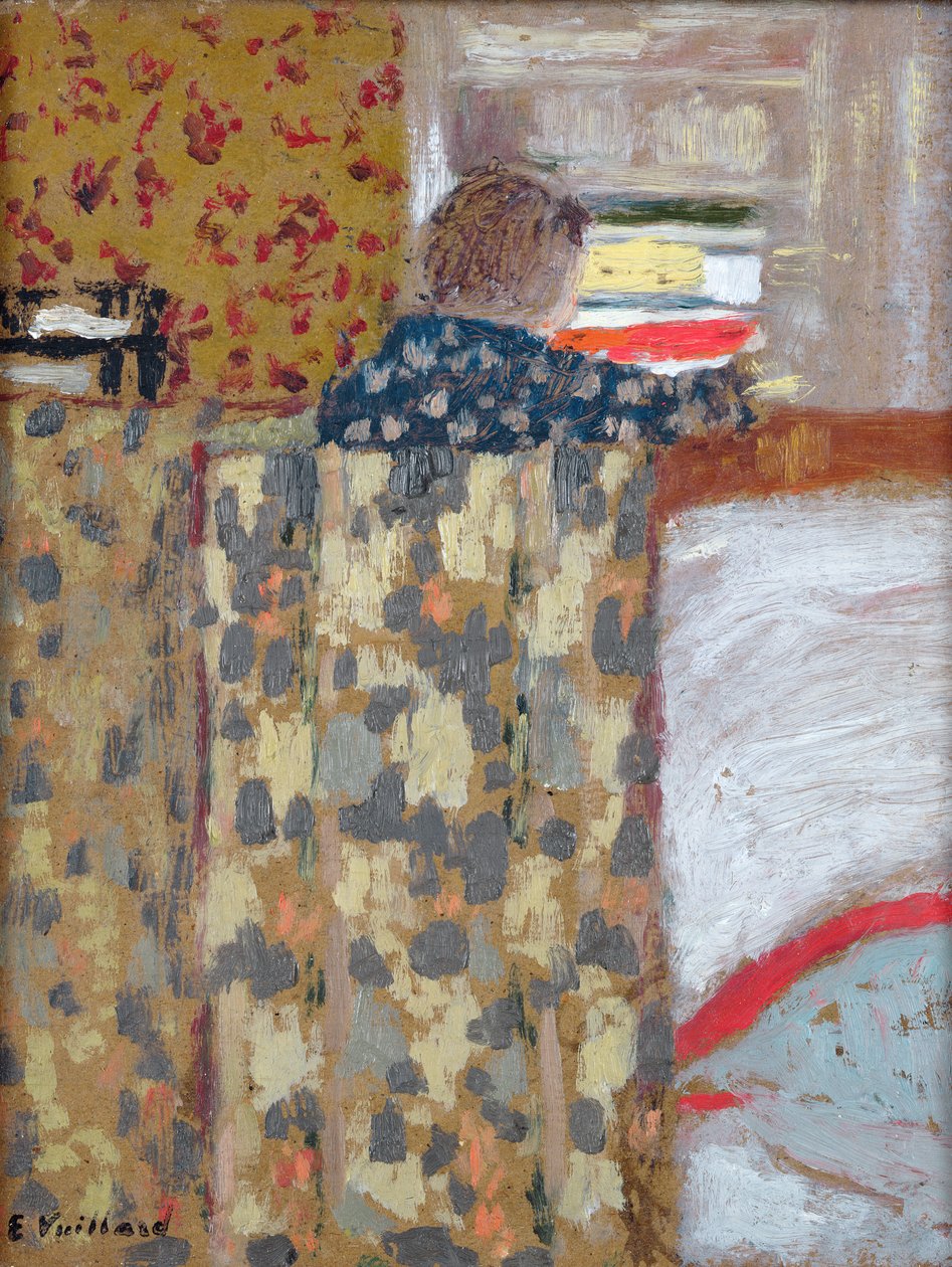 The Linen Cupboard, cca 1893-95 (olej na kartě) od Edouard Vuillard