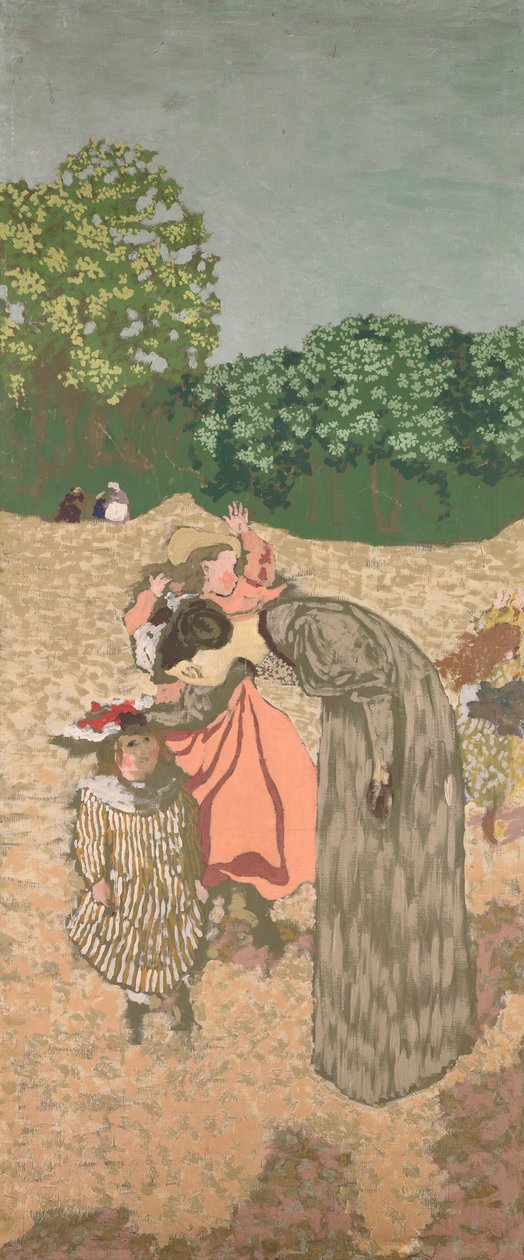 The Public Gardens: The Questioning, 1894 (distemper na plátně) od Edouard Vuillard