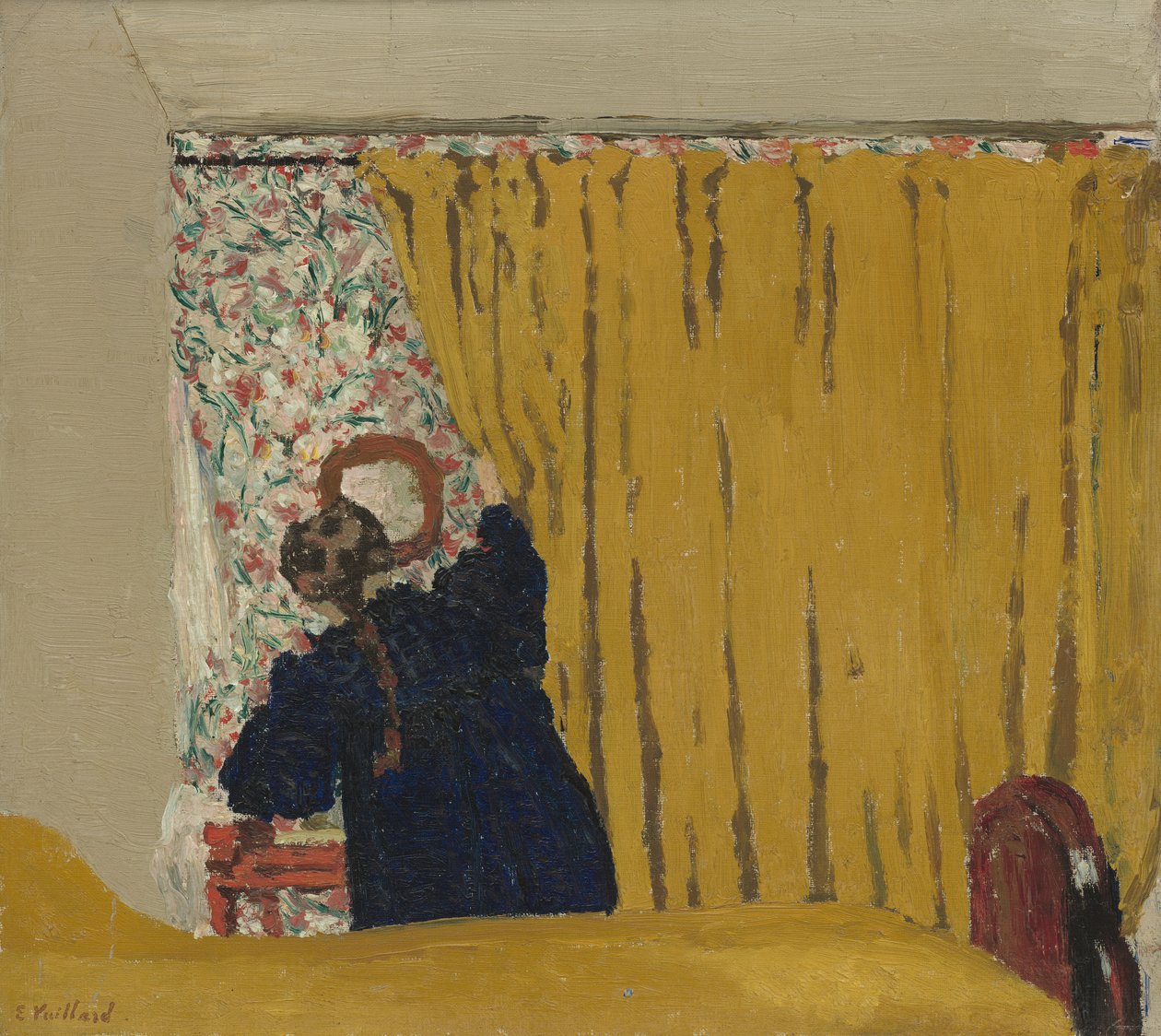 Žlutá opona, kolem roku 1893 od Edouard Vuillard