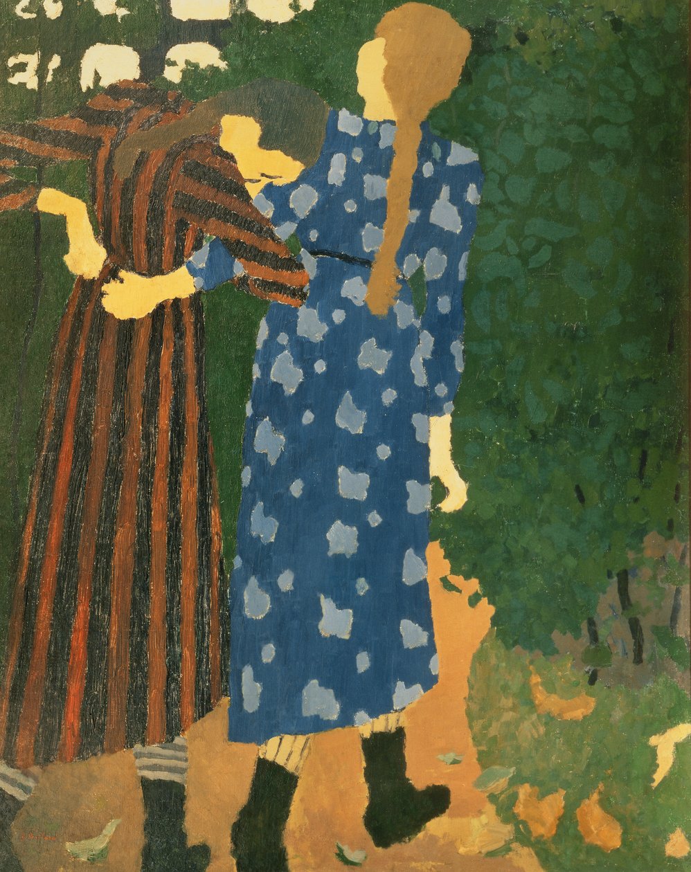 Dvě dívky chodí od Edouard Vuillard