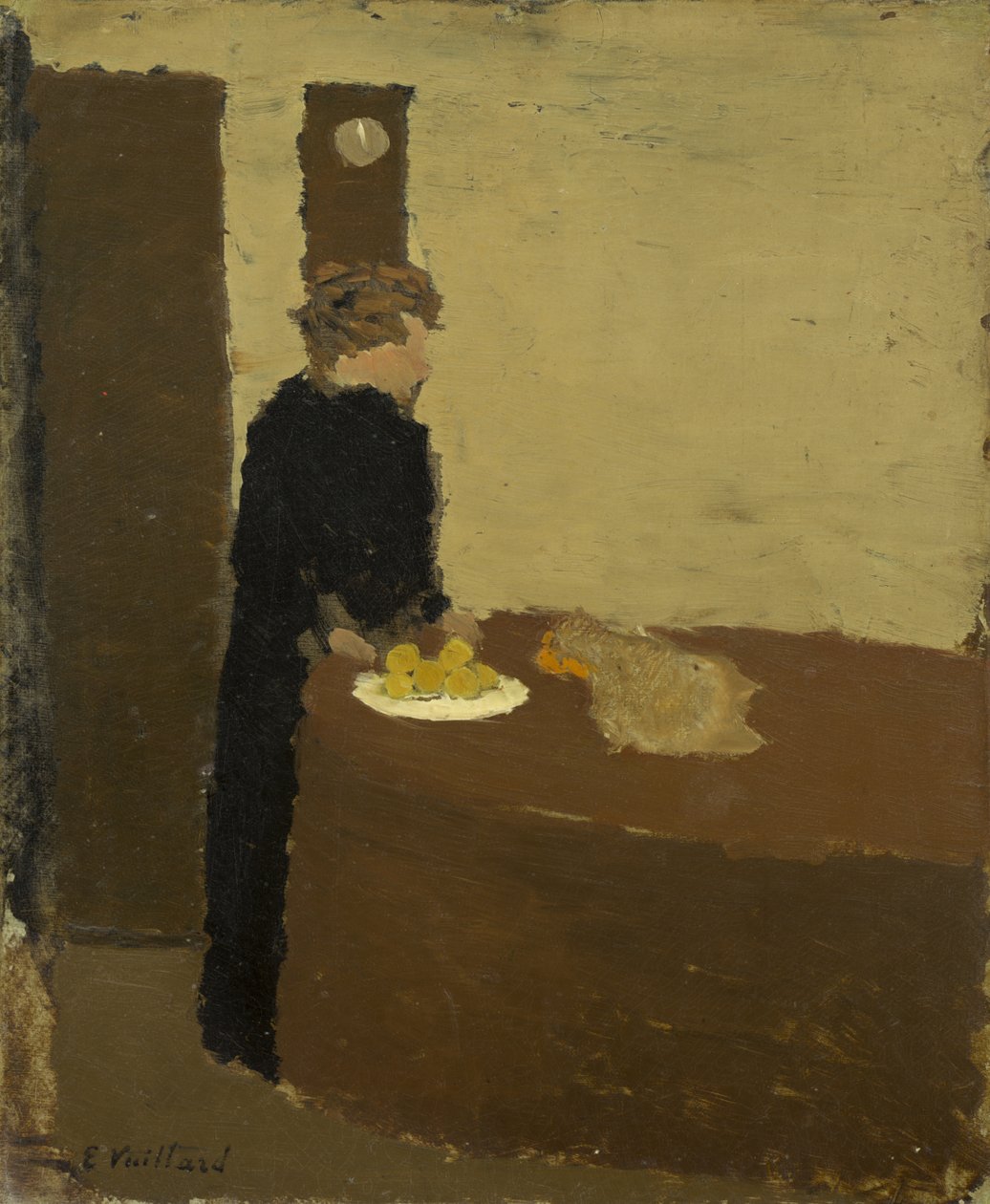 Žena v černém, kolem roku 1891 (olej na kartonu) od Edouard Vuillard